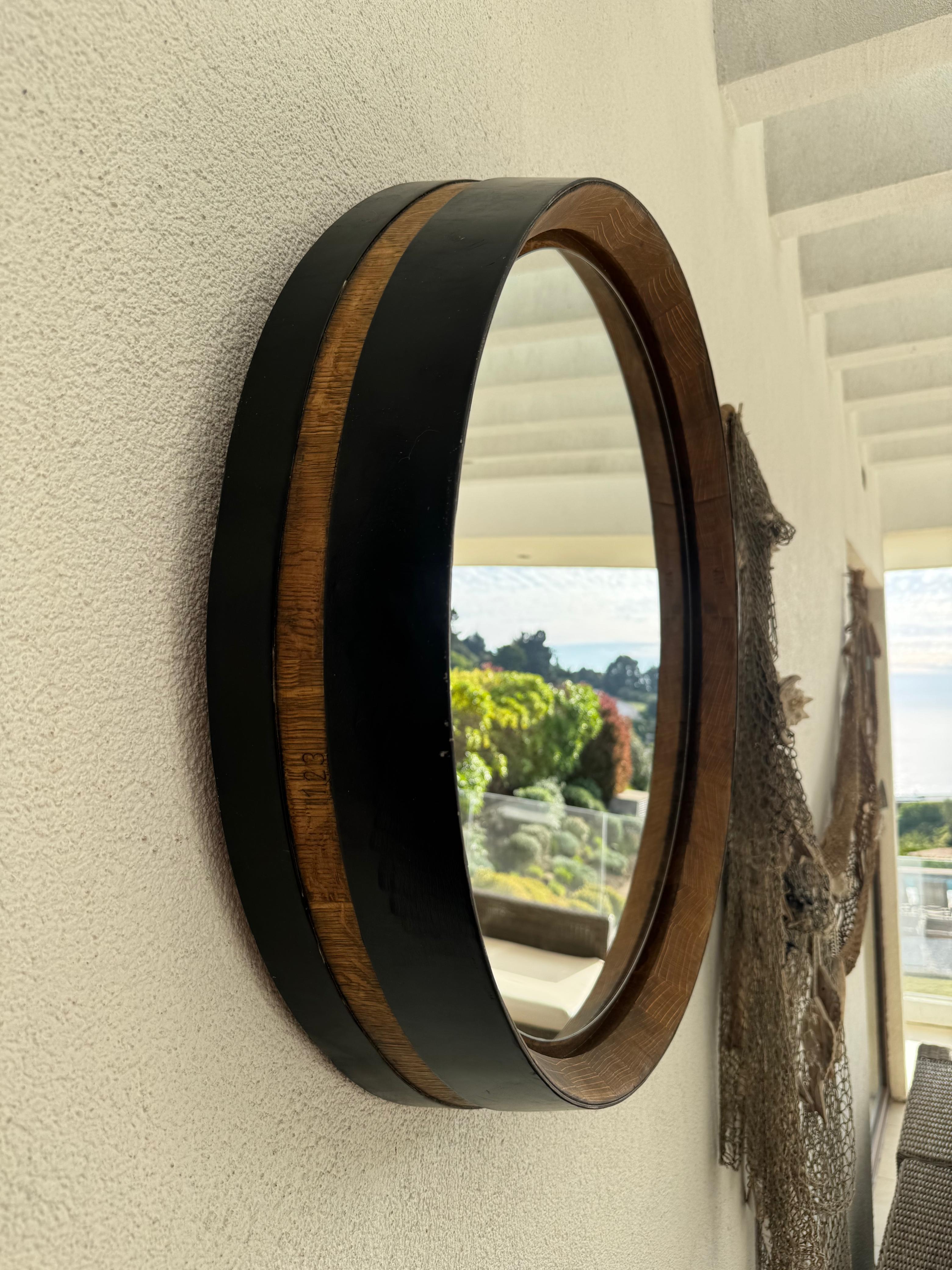 Espejo Rústico de Roble